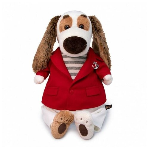 фото Budi basa мягкая игрушка собака бартоломей в красном пиджаке 27 см bart27-038