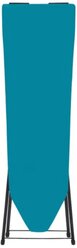 Волжаночка Доска гладильная напольная складная с подставкой для утюга, размер 110х30 см., цвет бирюзовый