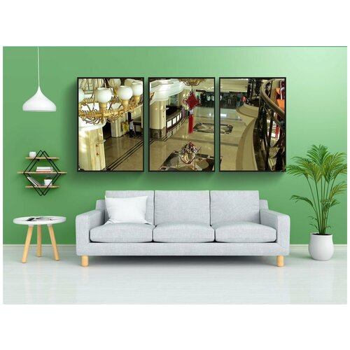 фото Набор модулных постеров для интерьера "прихожая, зал, вход" 60x90 см. в тубусе, без рамки lotsprints