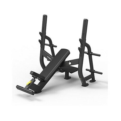 Олимпийская скамья для жима под углом SPIRIT FITNESS SP-4210 тренажер spirit sp 4210 олимпийская скамья для жима под углом