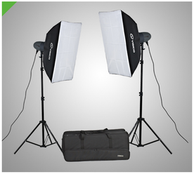 Комплект импульсного света Visico VL PLUS 400 Soft Box KIT с сумкой