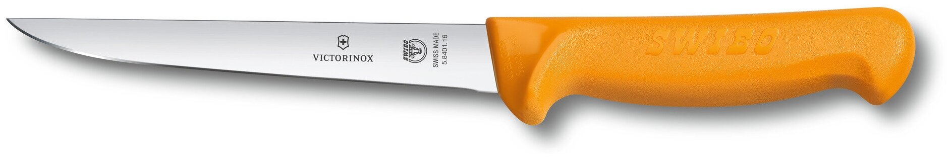 Нож обвалочный VICTORINOX Swibo с прямым лезвием 18 см, жёлтый Victorinox MR-5.8401.18
