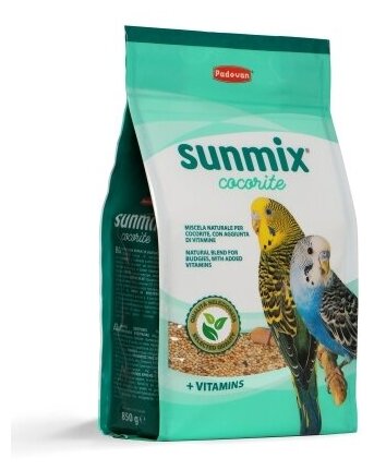 PADOVAN Корм SUNMIX cocorite комплексный для волнистых попугаев 850г