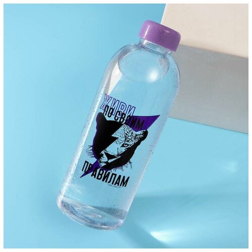 фото Бутылка "живи по своим правилам", 1000 мл komandor