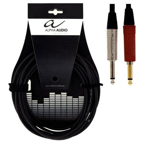 Alpha Audio Peak Line 190850 гитарный кабель, 9 м разъем jack mono neutrik np2x au silent