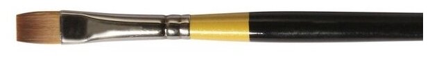 Daler Rowney Кисть жесткая синтетика "System 3" удлиненная плоская длинная ручка № 8