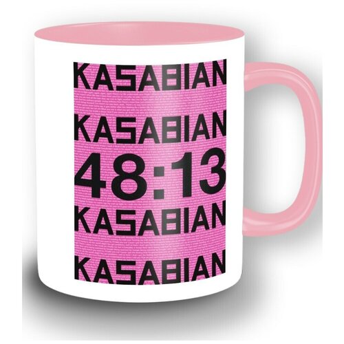 Кружка розовая музыка kasabian (мейган, пиццорно, карлофф, эдвардс) - 6664