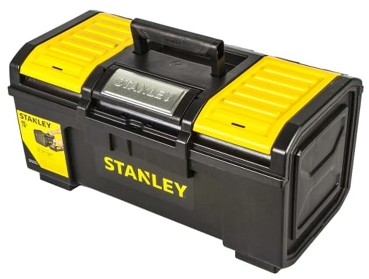 Ящик для инструмента Stanley 480х266х236 мм, пластик, чёрный/жёлтый