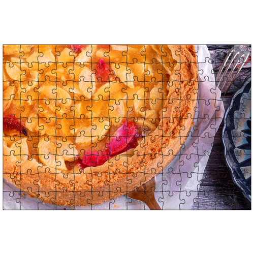 фото Магнитный пазл 27x18см."яблочный пирог, торты, печь" на холодильник lotsprints