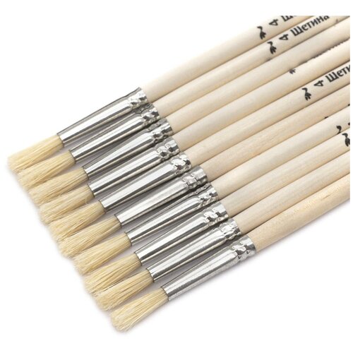 ЩК-07107 Кисть школьная из волоса щетины круглая 4 10штуп Артком 367₽