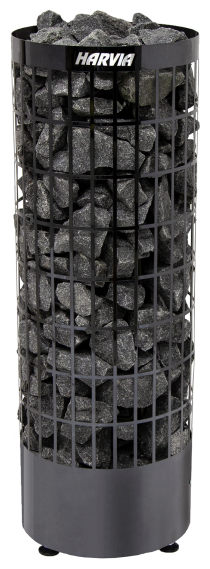 Электрическая печь Harvia CILINDRO PC70E BLACK STEEL без пульта - фотография № 1