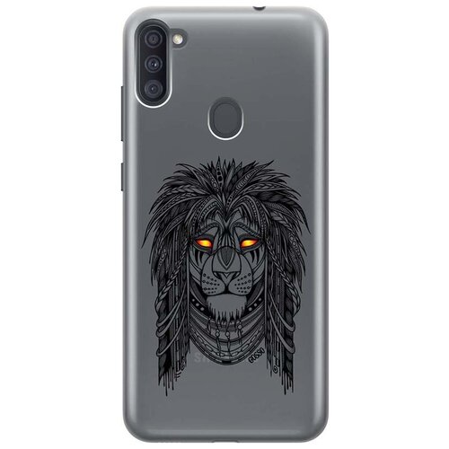 фото Ультратонкий силиконовый чехол-накладка clearview 3d для galaxy a11 / m11 с принтом "grand leo" gosso