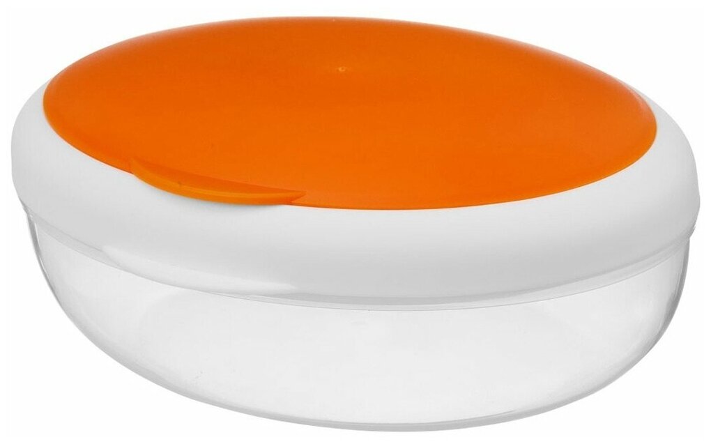 Контейнер для ланча "Maalbox", 400 мл, цвет белый/оранжевый