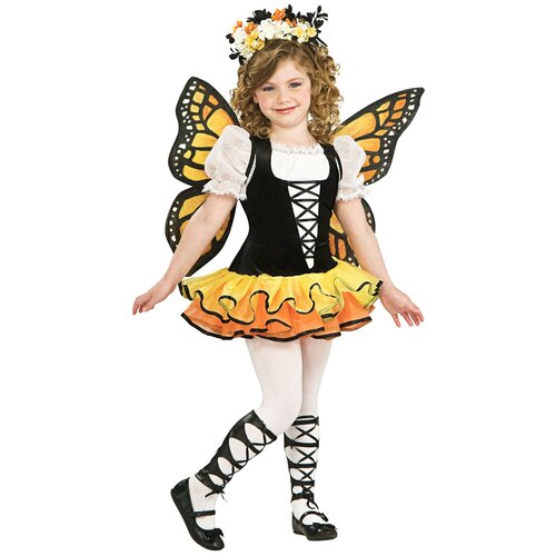 фото Костюм бабочка данаида монарх детский rubie's s (3-4 года) (платье, крылышки, головной убор, гетры)