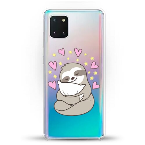 фото Силиконовый чехол ленивец на samsung galaxy note 10 lite andy & paul