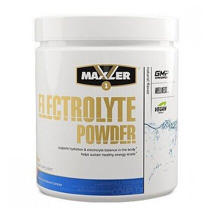 MAXLER USA Electrolyte Powder 204 г (Natural Flavor)