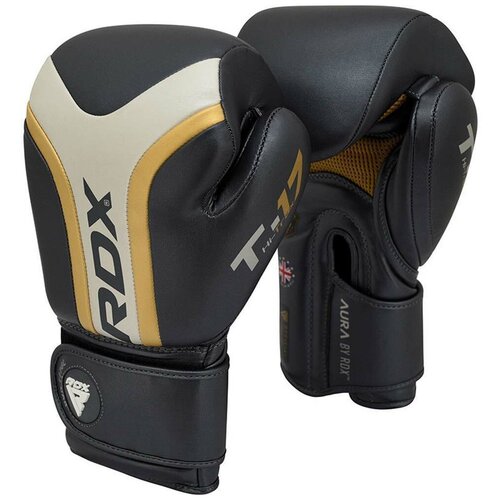 Перчатки боксерские RDX T17 AURA BOXING GLOVES , размер 10oz, черный