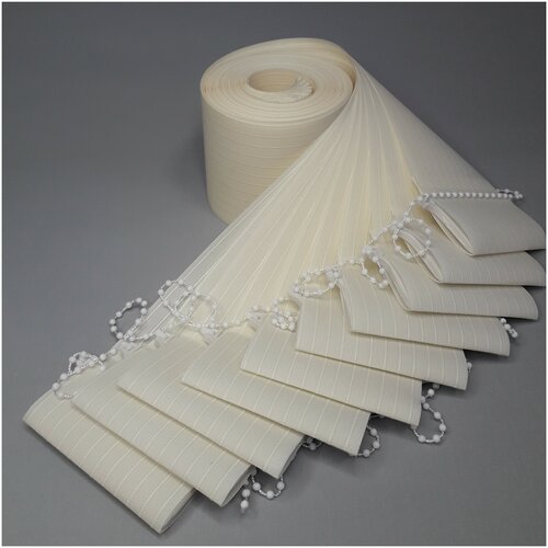 10 штук, высота 250 см, цвет бежевый, ламели для вертикальных жалюзи