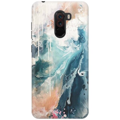 фото Re:pa накладка transparent для xiaomi pocophone f1 с принтом "брызги красок"