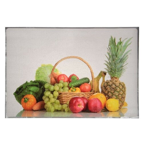 фото Наклейка на кафельную плитку "корзина с фруктами" 60х90 см mikimarket