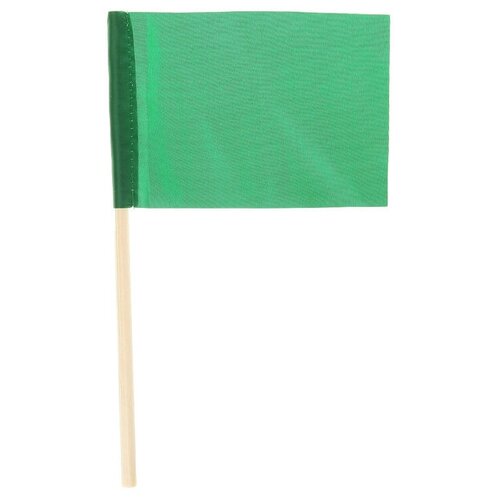 Флажок длина 25 см, 10x15, цвет зеленый