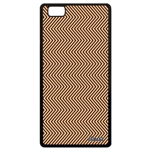фото Защитный чехол на смартфон // huawei p8 lite 2015 // "зигзаг" эффект дизайн, utaupia, красный
