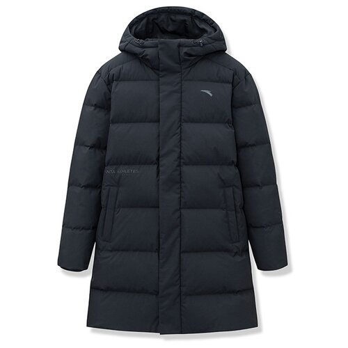 фото Пуховик удлиненный черный, размер s anta