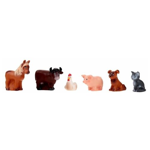 фото Резиновая игрушка «набор домашние животные» qwen