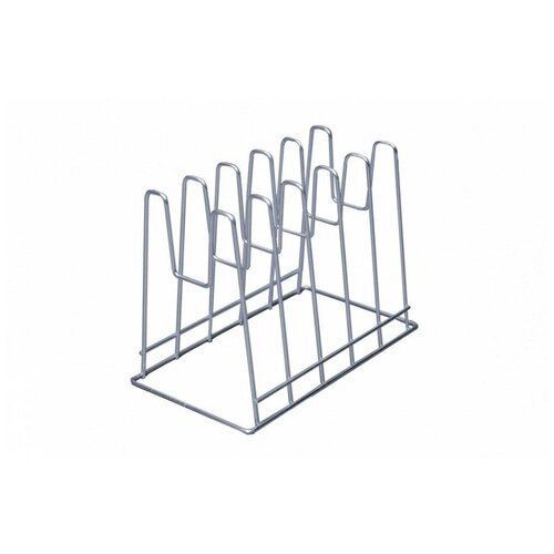 Подставка для крышек настольная, 5 секций (28*16*22 см) Хром. АЛТ218С