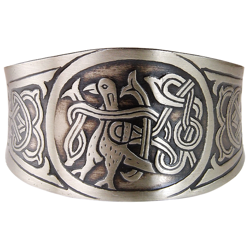 фото Sbormag браслет вогнутый «птица с переплетенным хвостом»