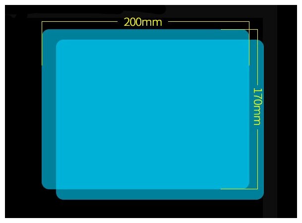 Универсальная противотуманная непромокаемая пленка антидождь для боковых зеркал автомобиля (17х20см 2) MyPads