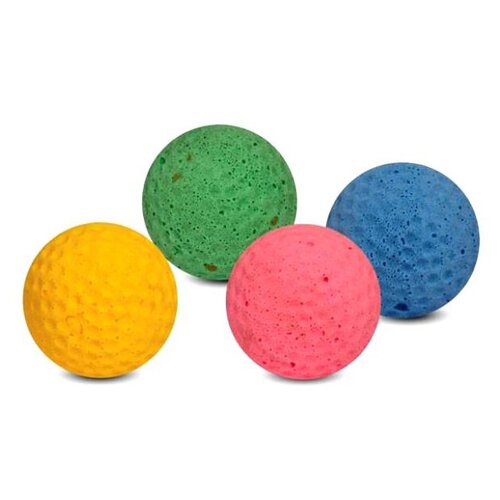 Игрушка Триол для кошек Мяч поролон для гольфа одноцветный 03Т1030 игрушка triol для кошек мяч мина двухцветный 4см туба 60 шт чм 13200