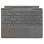 Клавиатура Microsoft Surface Pro X/8/9 Signature Keyboard Alcantara (Platinum) RUS - изображение