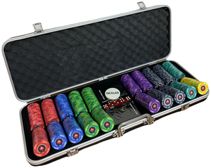 Покерный набор Профессиональный European Poker Tour Ceramic Original (EPQ) 500 фишек с номиналом