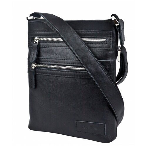 фото Мужская кожаная сумка carlo gattini valdozza black 5069-01