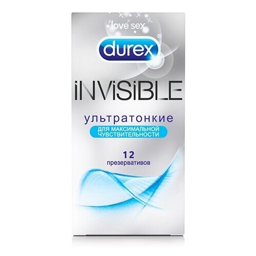 Презервативы Durex Invisible, 12 шт.