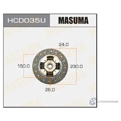 Диск сцепления, masuma, hcd035u