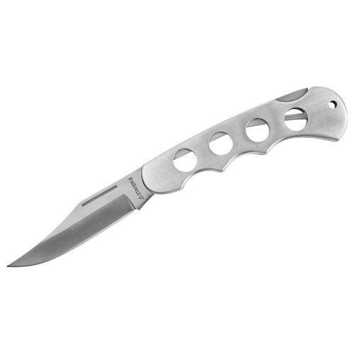 фото Нож stayer складной, цельнометаллическая облегченная рукоятка, большой 47613_z01