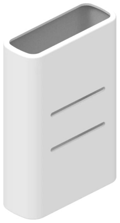 Силиконовый чехол для внешнего аккумулятора Xiaomi Mi Power Bank 3 Ultra Compact (Pocket Edition) 10000 мА*ч (PB1022ZM) белый