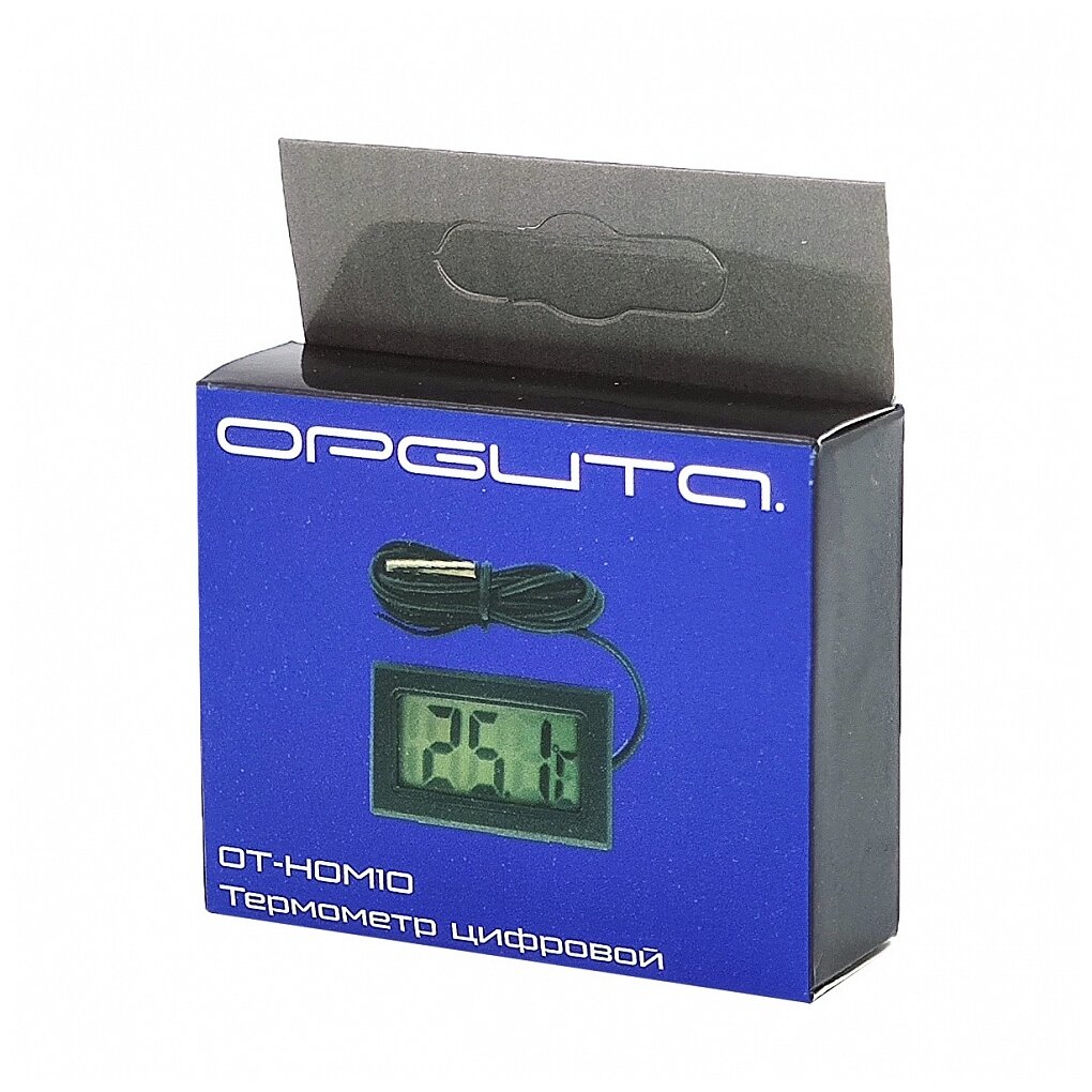 Термометр цифровой Орбита OT-HOM10 с выносным датчиком, для улицы, морозильника, ванны, сауны, почвы - фотография № 5