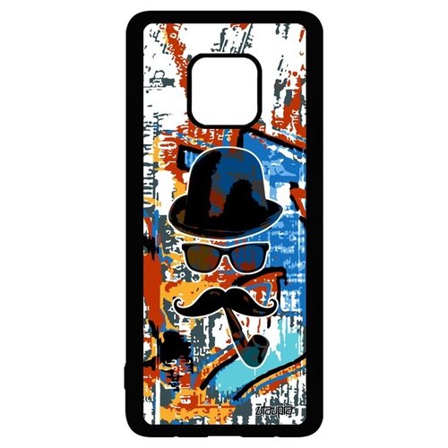 фото Необычный чехол на смартфон // huawei mate 20 pro // "мистер усы" стиль гламур, utaupia, цветной