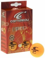 Мячи для настольного тенниса Cornilleau 1* Pro 40mm x6 White 340500