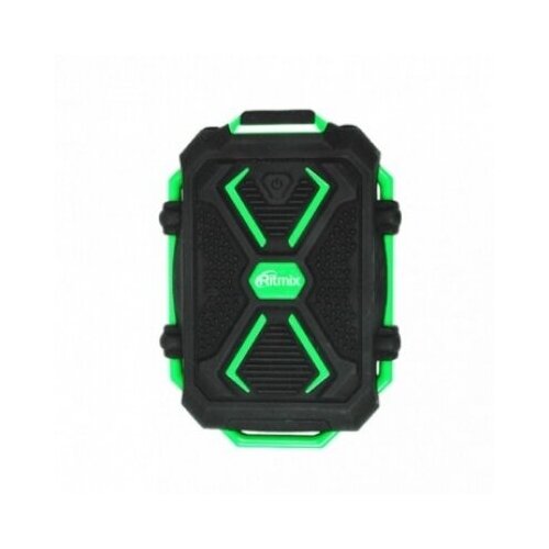 Портативное ЗУ Power Bank 10400mAh USB 5В 21А фонарик Li-ion RITMIX RPB-10407LST чернзеленый 314000₽