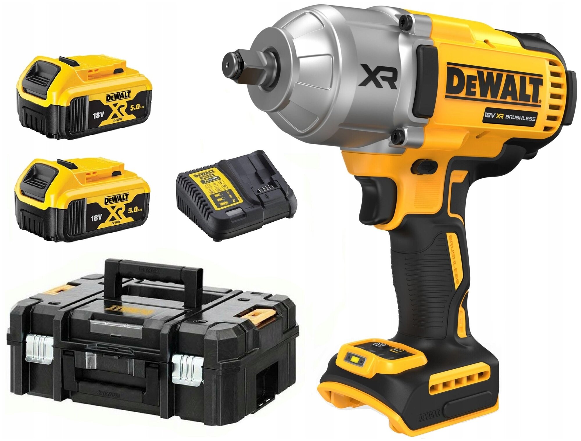 Аккумуляторный гайковерт DeWalt DCF900P2T-QW - фото №1