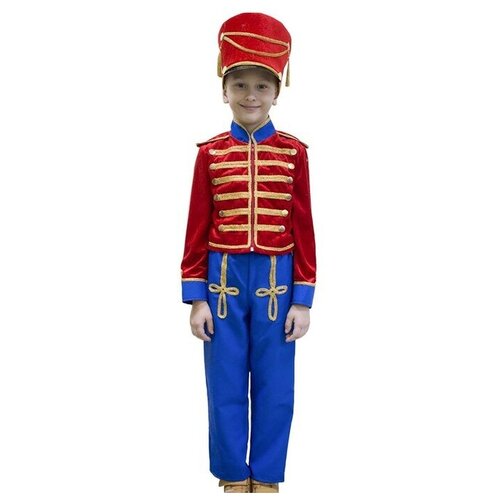 маскарадный костюм гусар 14134 146 см Карнавальный костюм «Гусар», кивер, сюртук, штаны, рост 122 см