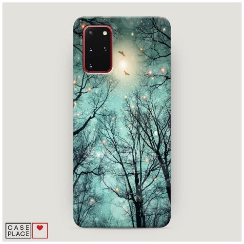 фото Чехол пластиковый samsung galaxy s20 plus лес в сумерках case place