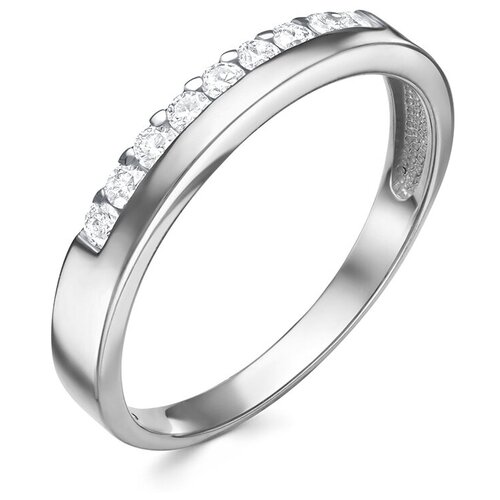 Кольцо с 9 бриллиантами 0.216 карат из белого золота 77240 VESNA jewelry, размер 18