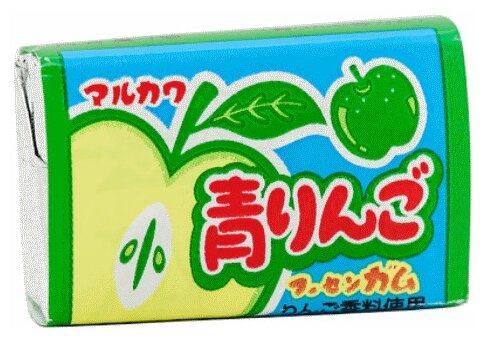 MARUKAWA жевательная резинка со вкусом зеленого яблока 5,5 грамм 60 шт. (упаковка) - фотография № 2