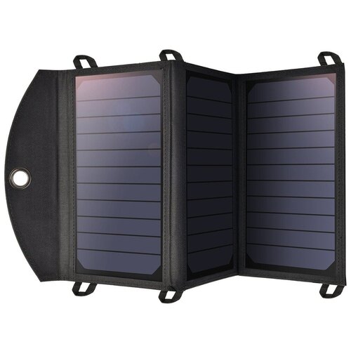 Зарядное устройство Choetech Foldable Solar Charger от солнечной энергии 19W, цвет Черный (SC001)