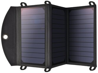 Зарядное устройство Choetech Foldable Solar Charger от солнечной энергии 19W, цвет Черный (SC001)